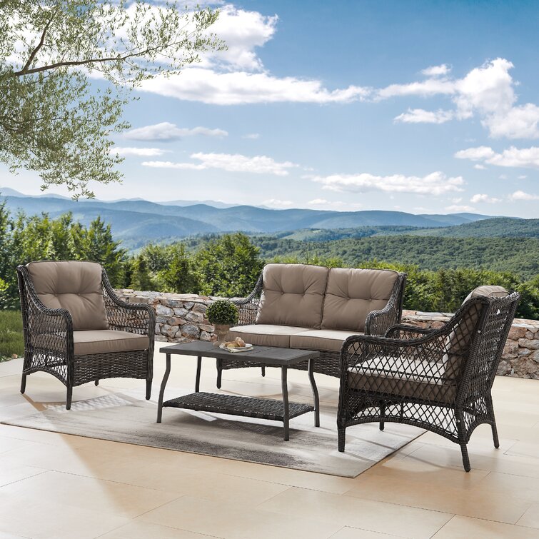 Alfonso 4 piece rattan deals sofa seating